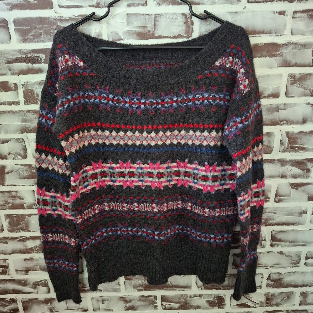 American Eagle Outfitters Medium Nordic Sweater Wool Blend Pullover